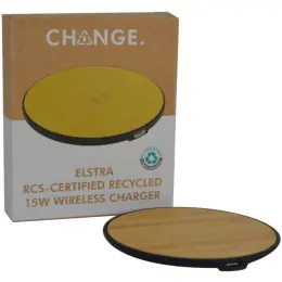 Elstra Change Collection RCS Recycled 15W Wireless Charger Gift Box